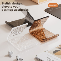Support universel créatif en acrylique anti-tremblement pour téléphone et tablette, idéal pour bureau, avec logo personnalisé, compatible toutes marques, emballage personnalisé