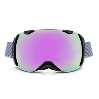 Nouvelles lunettes de ski sphériques à double couche miroir anti-buée snowboards lunettes de sport pour hommes femmes