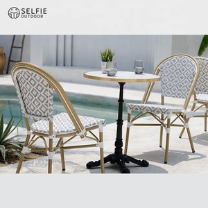 Meubles de jardin Ensembles de salle à manger d'extérieur Chaise en tissu pour table à manger de restaurant Ensemble de table à manger - Product Image 2