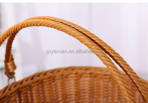 Nhỏ Cổ Điển Khách Sạn Nhà Hàng Tay Dệt Nhựa PP Mây Giỏ Bánh Mì Bánh Mì Tự Chọn Lưu Trữ Hiển Thị Thực Phẩm Nhỏ - Product Image 4