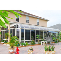Verre feuilleté en aluminium 4 saisons Solarium Patio maisons Sunrooms Restaurant Transparent maison commerciale pour hôtel
