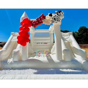 Castello Gonfiabile Bianco con Scivolo, <span class=keywords><strong>Gonfiabili</strong></span> per Feste, <span class=keywords><strong>Parco</strong></span> <span class=keywords><strong>Giochi</strong></span> Gonfiabile - Product Image 2