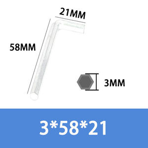Clé hexagonale à tête <span class=keywords><strong>plate</strong></span> en L en acier inoxydable métrique de 3mm 4mm 8mm Clé Allen à bout sphérique DIN911 - Product Image 5
