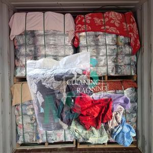 Chiffons de nettoyage industriels en coton 100 % très absorbants, coupés, en coton éponge usagé pour le nettoyage - Product Image 1