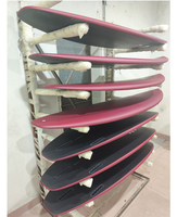 Planche de surf courte de qualité supérieure, entièrement en fibre de carbone, mousse EPS avec finition mate en résine époxy pour les sports nautiques