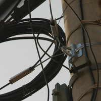 Colliers de suspension en acier inoxydable personnalisés OEM pour câbles de descente de fibre optique FTTH
