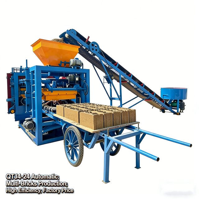 QT4-24 Hydraulic Pressure Hollow Block Making Machine for Sale
