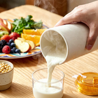 Machine à lait de soja mini portable entièrement automatique en acier inoxydable de 350 ml avec fonction de maintien au chaud pour la vente en gros