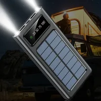 20000 mAh Super banque d'énergie solaire câble intégré Port de chargeur solaire chargeur externe batterie externe adapté pour Xiaomi iPhone 15 nouveau