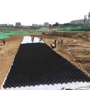 Fábrica de China Hdpe Geocell negro verde Protección de taludes Estacionamiento Carretera Estabilizador de suelo HDPE Geocell <span class=keywords><strong>geocelda</strong></span> - Product Image 3