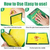 Piège à souris en carton épais vert A51, super colle, durable, non toxique, attrape-rats pliable, tueur de souris, planche à colle pour souris