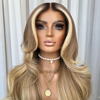 Perruque Lace Frontale en Dentelle Suisse avec Ligne de Cheveux Naturelle 13*4, Cheveux Humains Vierges Grade 14A, Toute Raie Possible, Nœuds Blanchis, Dentelle Invisible
