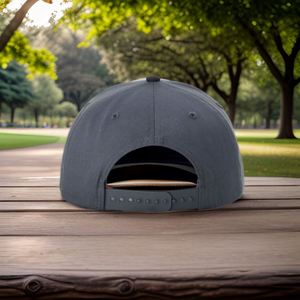Casquette de baseball personnalisée de haute qualité, 6 panneaux, visière incurvée, snapback, en coton uni, avec logo brodé, certifiée BSCI - Product Image 4