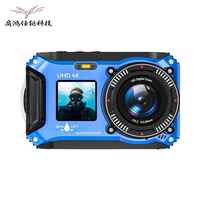 Kamera Digital Snorkeling Bawah Air 4K 56MP CMOS Layar Ganda Baterai Lithium 1500mAh >7x Zoom Optik Gambar Optik