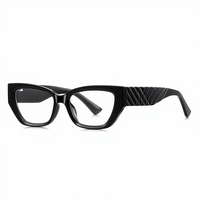 Lunettes anti-lumière bleue transfrontalières Modèle 2249, branches larges, montures en verre clair de haute qualité, motif géométrique punk