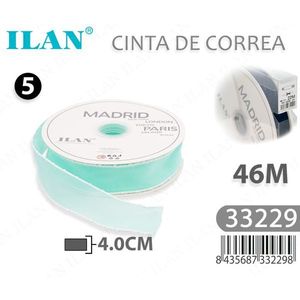 ริบบิ้น ILAN Cinta De Correa ขนาด 4.0 ซม. x 46 ม. ลายมาดริด ปารีส ลอนดอน โตเกียว มิลาน เบอร์ลิน - Product Image 3