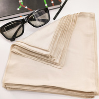 Gafas de material de microfibra suave de alta gama, marca de gafas con borde de bloqueo dorado, color beige, lentes de tela