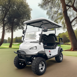 Voiturette de golf électrique 4 places, directement d'usine, nouveau design, 72V Lithium, roue de voiturette de golf 48V Evolution pour une chasse économe <span class=keywords><strong>en</strong></span> carburant - Product Image 1