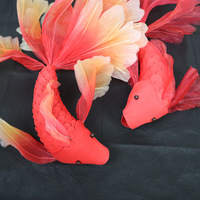 Poissons artificiels en soie EVA faits à la main pour décorations de mariage, événements festifs, toiles de fond et ornements de vitrine