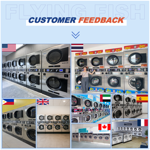 Lavatrice e Asciugatrice a Colonna a Gettoni o Doppia Asciugatrice, Attrezzatura Professionale per Lavanderie Self-Service - Product Image 4