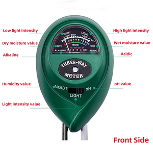 3-इन-1 मिट्टी डिटेक्टर पौधे फूल वनस्पति मिट्टी टेस्टर नमी मीटर प्रकाश तीव्रता मीटर - Product Image 2