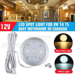 Plafonnier LED 12V pour voiture, lampe de lecture intérieure en alliage, pour caravane, bus, bateau, camping-car, maison - Product Image 1