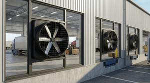 Ventilateur d'extraction à haut débit d'air, pression négative, conception à lamelles électriques, pales en alliage d'aluminium, protection IP55, contrôle par application pour - Product Image 2