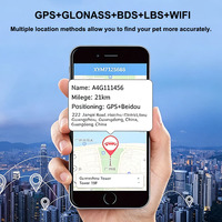 Collier GPS pour animaux de compagnie avec alarme géofence, grande capacité 900 mAh, appel bidirectionnel SOS, suivi de la santé, pour chats et chiens