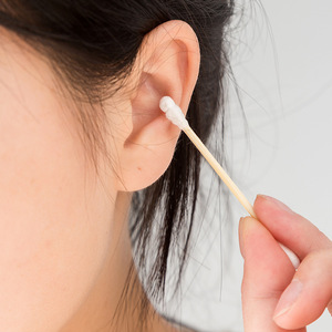 Double-Ended Cotton Swabs 125 Mm Single Layer Round Shape For Ear Cleaning And Makeup Removal - Product Image 1