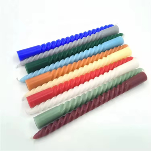 Colorful Twisted Spiral Scented Cotton <b>Wick</b> Taper <b>Candles</b> Spiral <b>Candle</b> for Birthday Party Decoration - Product Image 3