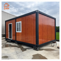 Maison conteneur préfabriquée détachable de 20 à 40 pieds, kit de maison modulaire compacte prête à être expédiée avec salle de bain et cuisine pour l'habitation