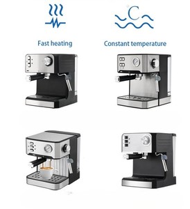 Stainless Smart Semi Automatic <b>Coffee</b> <b>Maker</b> Machine Rust Prevention <b>Portable</b> for Household/ Commercial Use Espresso Plastic Hous - Product Image 4