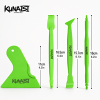KUNAISI Lot de 4 outils professionnels en plastique pour l'installation de film de protection de voiture, vinyle, PPF et film teinté – Raclette et spatule de pose