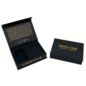 Magnetische Verpackung für Jewellery Uhr Armband Logo Karton Halskette Ring kundenspezifische luxuriöse Papierverpackung Schmuck Geschenkbox