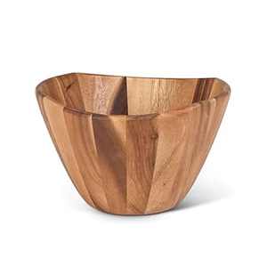 Salade en bois et bol à mélanger Dessert ustensile de cuisine bol à pâte pour servir une pièce en bois élégante - Product Image 1