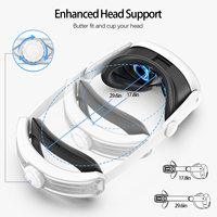 Étui sans fil Elite Sports QANYOJOU en ABS avec sangle de tête pour casque VR 3/3s