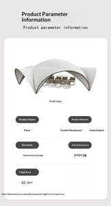Tenda a Cupola HOUMU per <span class=keywords><strong>Campeggio</strong></span>, Struttura in Acciaio Resistente, Monostrato, Montaggio Rapido, per Quattro Stagioni, Ampio Spazio per Eventi e Ospiti - Product Image 2
