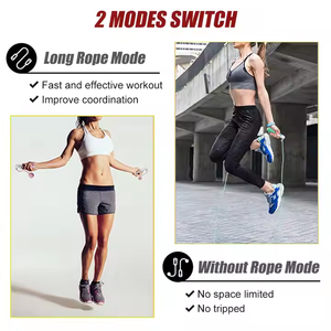 <span class=keywords><strong>Corde</strong></span> à <span class=keywords><strong>sauter</strong></span> électronique numérique sans <span class=keywords><strong>corde</strong></span>, fil d'acier de haute qualité, plastique, fitness, exercice, perte de poids, perte de graisse - Product Image 5