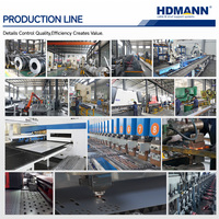 Hdmann Certifié ISO, chemin de câbles perforé galvanisé à chaud de 500 mm, robuste, pour le câblage des usines chimiques