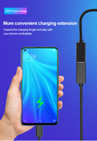Kabel ekstensi Tipe C pria ke C wanita USB-C pengisian cepat USB 3.2 Gen2 kustom kualitas ShenZhen