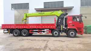 Camion-grue Zoomlion 8x4 multi-essieux, pompe à carburant économe en carburant, 16 tonnes, grue Shacman, hauteur de levage 24m pour flottes de livraison - Product Image 4