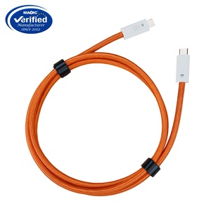 USB5 <span class=keywords><strong>Thunder</strong></span> 5 80Gbps 240W 16K 8K USB Type-C สายชาร์จเร็ว USB Type C 5.0 USB สาย USB4สำหรับ Thunderbolt 5 4 3 - Product Image 2