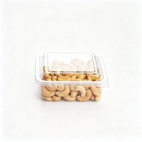 Boîte à dessert carrée transparente en PET de qualité alimentaire pour gâteau mousse au chocolat, mille-feuille, impression numérique épaisse, pour emporter