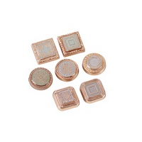 Boutons en alliage de zinc personnalisés, écologiques, carrés et rectangulaires, personnalisables, décoratifs et tendance pour manteaux (taille moyenne)