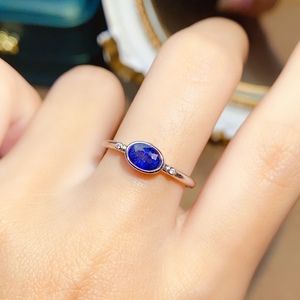 Anillo <span class=keywords><strong>de</strong></span> <span class=keywords><strong>zafiro</strong></span> azul personalizado Plata <span class=keywords><strong>de</strong></span> Ley 925 personalizado al por mayor - Product Image 5