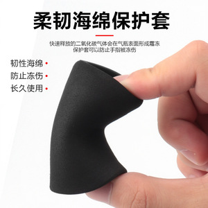 Valve de gonflage rapide pour vélo Yueli, en alliage d'aluminium, buse CO2, titane noir, durable, pour équipement de vélo de route - Product Image 1