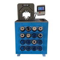 Máquina de prensado de mangueras CNC, cabezal delgado de manguera, más conveniente de usar, el ordenador puede insertar directamente el exterior
