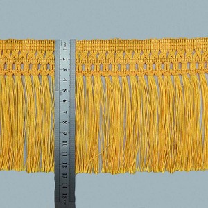 12m 13cm lebar grosir Polyester renda memangkas Strip rumbai pita rajutan tahap pakaian tirai Row Latin Dancewear rumbai pinggiran - Product Image 3