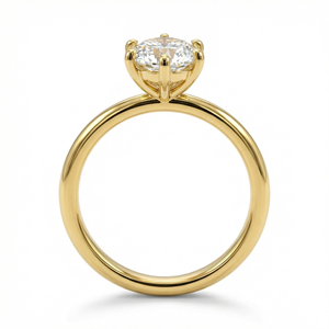 Anello di <span class=keywords><strong>Fidanzamento</strong></span> con <span class=keywords><strong>Diamante</strong></span> Sintetico Taglio Marquise HPHT per Donne, Placcato in Oro 14k, Certificato IGI, Gioielleria Fine - Product Image 2
