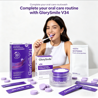Bandes blanchissantes pour les dents sans alcool ni peroxyde, saveur menthe, et accessoires d'hygiène bucco-dentaire pour la protection de l'émail des adultes